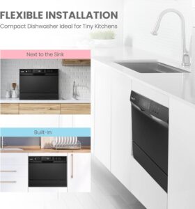 Review of COMFEE’ Countertop Dishwasher, Energy Star Portable Dishwasher