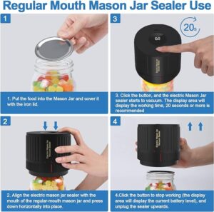 Review of The LOVE MOMENT Electric Mason Jar Vacuum Sealer Kit 